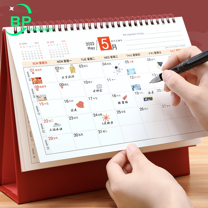 Calendar wire o binding machine -BP Machinery 