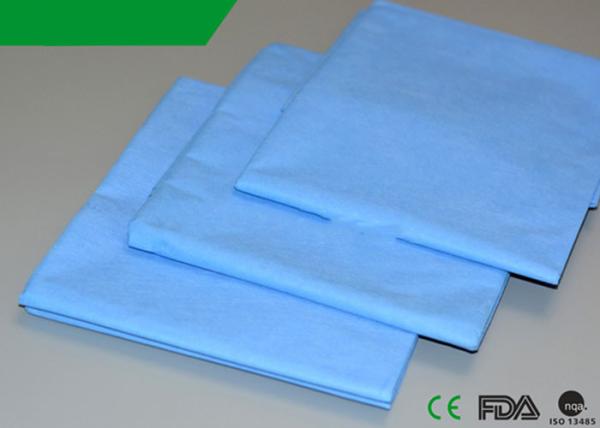Quality PP Flat Drap Sheets Polypropylene Bed Cover Disposable 40''X48'' Blue Color for sale