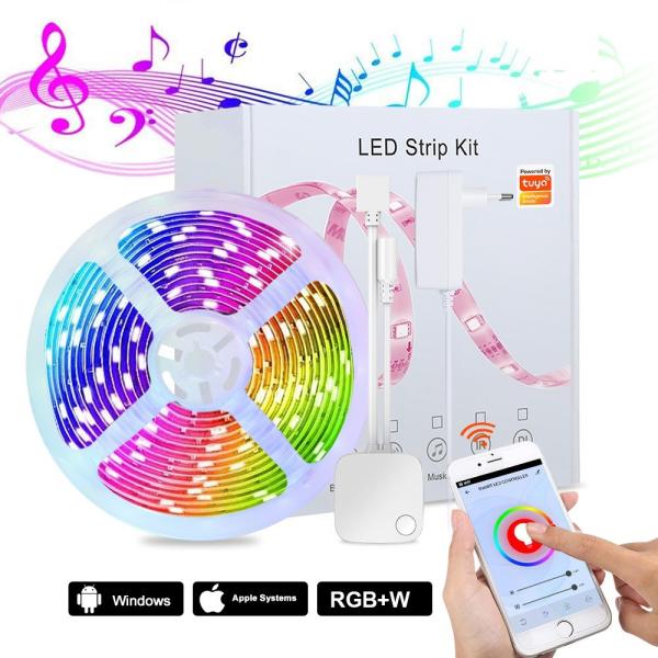 Quality 30W 16 Million Colors Wifi Rgb LED Strip Light 16.4ft With App Control for sale