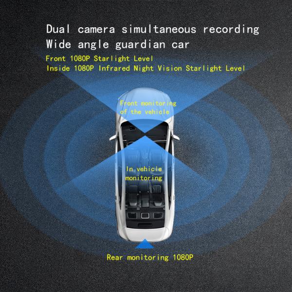 AHD Dual Car Camera High Definition CMOS Car Camera Inside And Outside