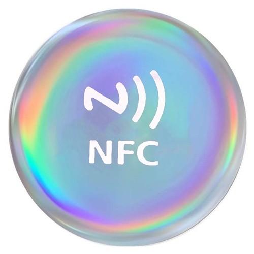 Quality Water Proof 13.56MHz Programmable Crystal Nfc Sticker Tag Keyfob Smart Phone Using for sale
