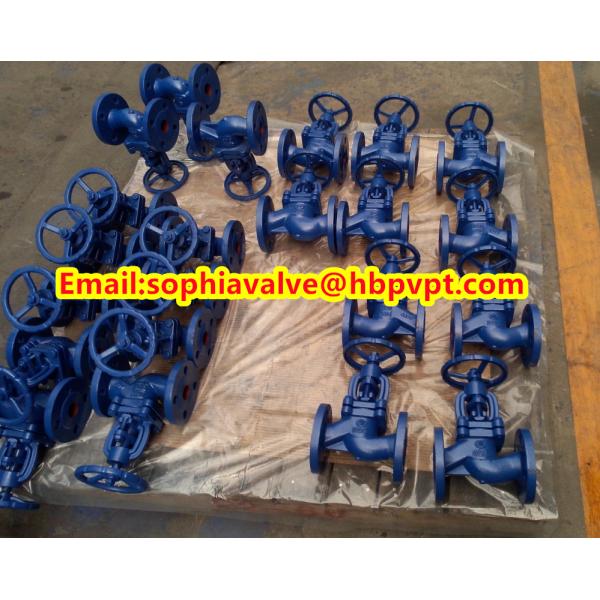 cast iron DIN globe valve PN16 GG25