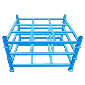 China ODM Stackable Pallet Rack Wathet Galvanized Stackable Metal Pallets on sale