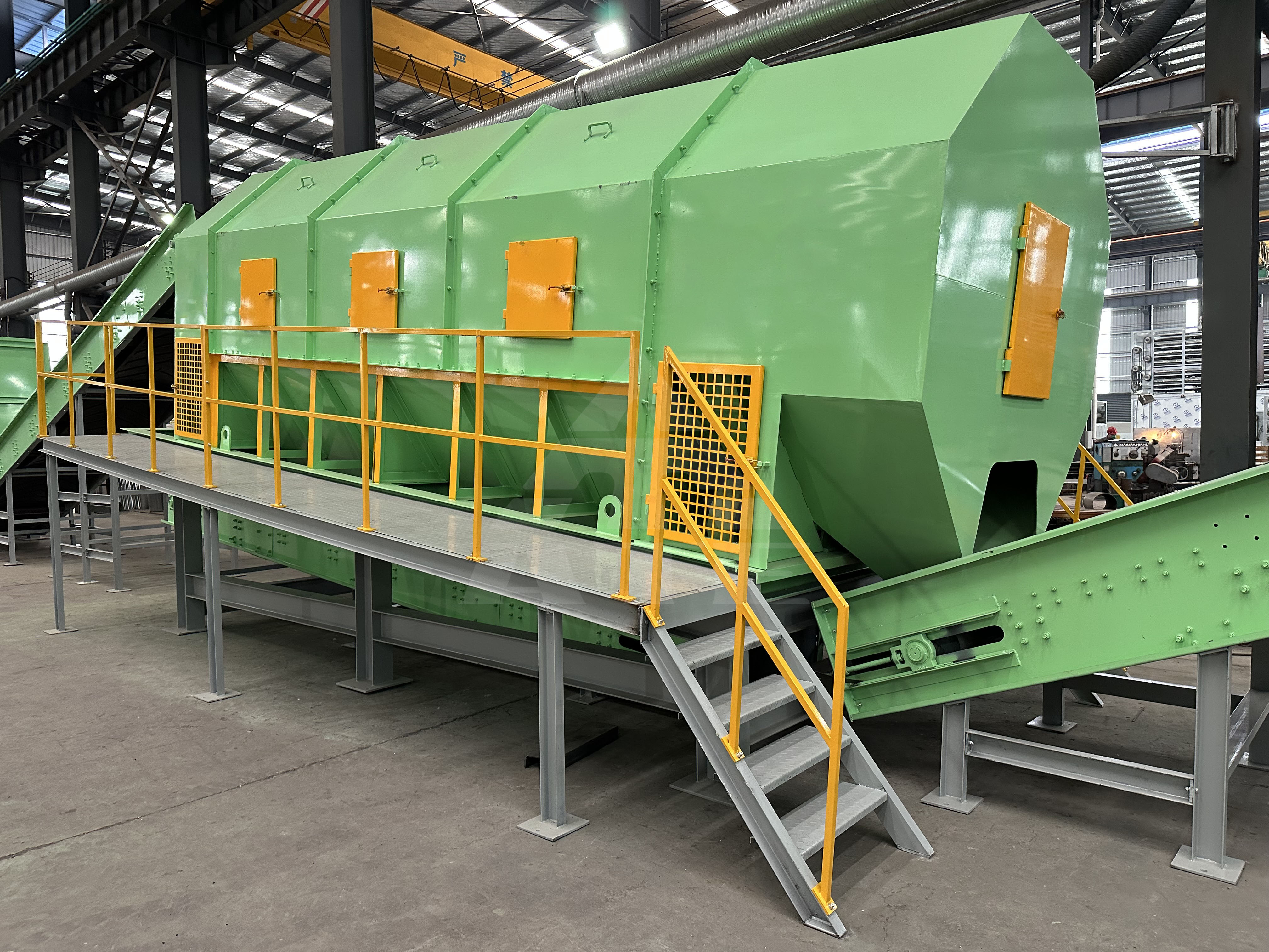 Urban Garbage Sorting Equipment Drum Trommel Screening Machine Waste Sorting Line for Recycling