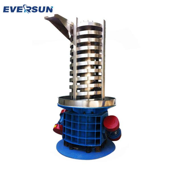 Quality Closed Plastic Granule Cooling Vertical Spiral Vibration Elevator Conveyor for sale