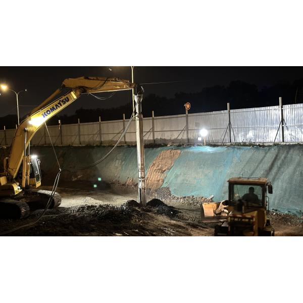 BVEM Vibro Compaction Piling Hydraulic Vibroflot Excavator Equipped Sharing Hydraulic Power System