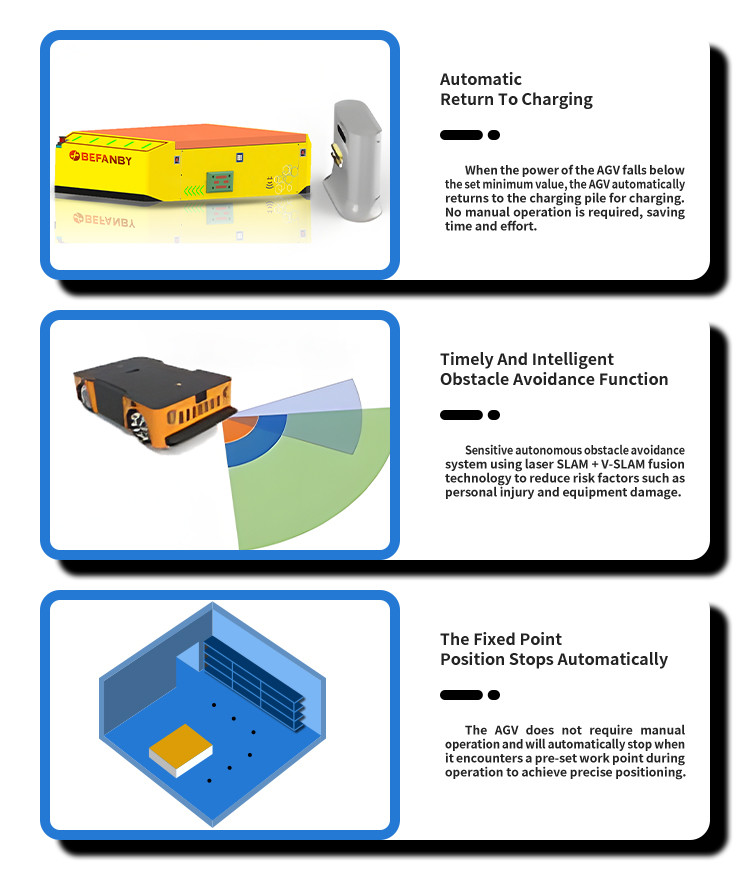 Professional Factory AGV Robot Railless Handling Vehicle