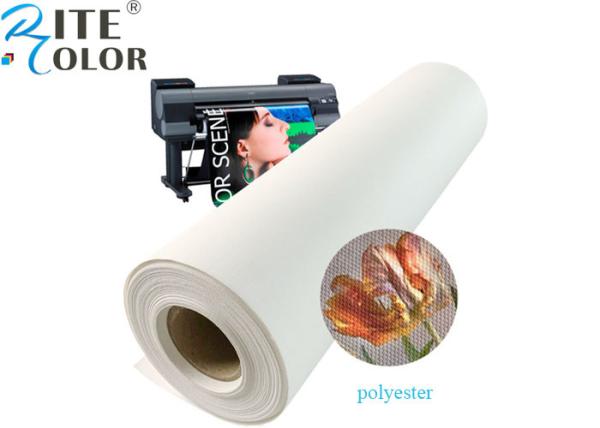Quality Matte Inkjet Printing Polyester Canvas Roll 600d Eco Solvent 24" 36" for sale