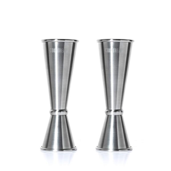 Quality Factory Direct custom  barware tools 30/60ml measure cup stainless steel cocktail bar double jigger for sale