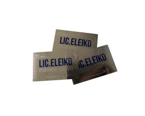 Brush Silver Stainless Steel Business Card Custom Blank Metal Visit Tag
