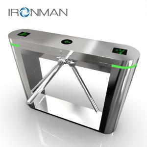 AISI SUS304 Subway Three Arm Turnstile With Face Recognition