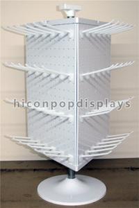 Buy cheap Metal Hook 4 - Way Rotating Pegboard Display Stand Countertop For Hanging Items product