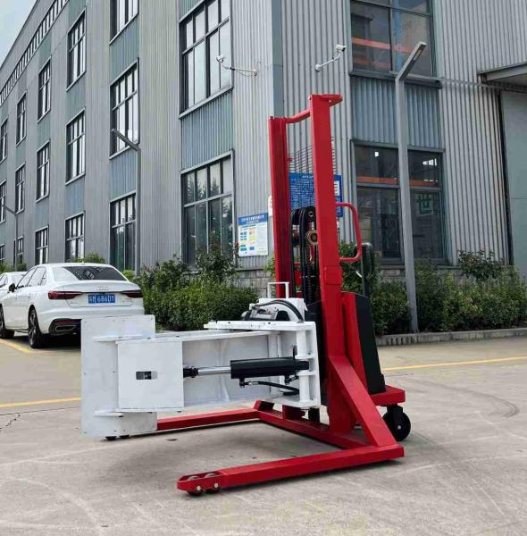 Quality 500kg 1.6m Durable Materials User-Friendly Operation Paper Roll Semi Electric Stacker for sale