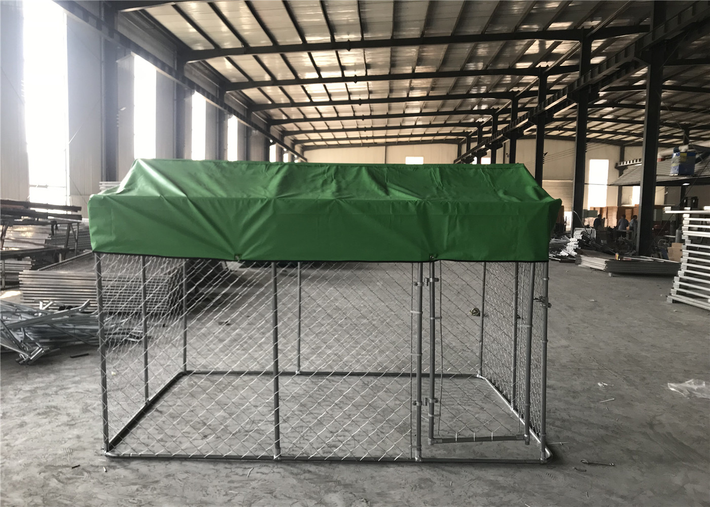 dog chain link kennel