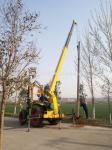 Pole Erecting With Hydraulic Mini Auger Pile Drilling Machine