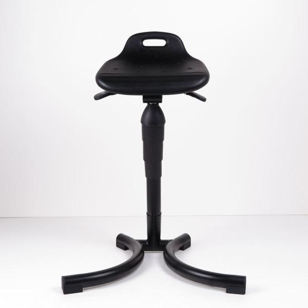 Quality Static-free PU Foam Sit Stand Stool X-model Fixed Foot Lab Stool for sale