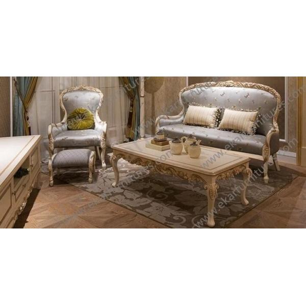 Luxury Antique Rectangle Coffee Table Hand Carved Wooden Coffee Table