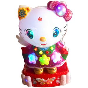 Buy cheap Hello Kitty Cat Shape Kiddie Ride Machines / Kids Amusement Rides product