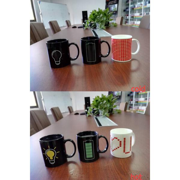 Innovative Business Idea Color Changing Coffee Mug Heat Sensitive Mugs Custom