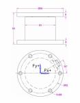 Flange to Flange 3-axis Load Cell 10kN 5kN 3kN 2kN 1kN Tri-axial Force Sensor