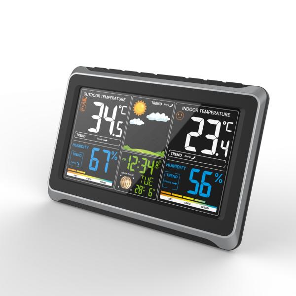 LCD Digital Display Wireless Automatic Weather System With Humidity Function