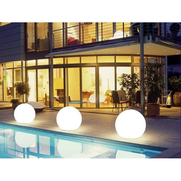 Floating Waterproof Led Light Furniture Glow Swimming Pool Ball 20cm Eco Friendly