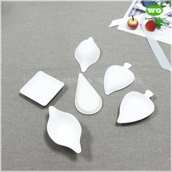 Sugarcane Pulp Sauce Dip Dish-100% Biodegradable Container Disposable Sugarcane Pulp Soy Sauce Dish