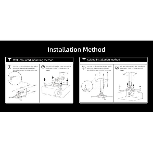 Multifunction Projector Bracket Ceiling Mount Retractable Projector Ceiling Brackets Rotatable