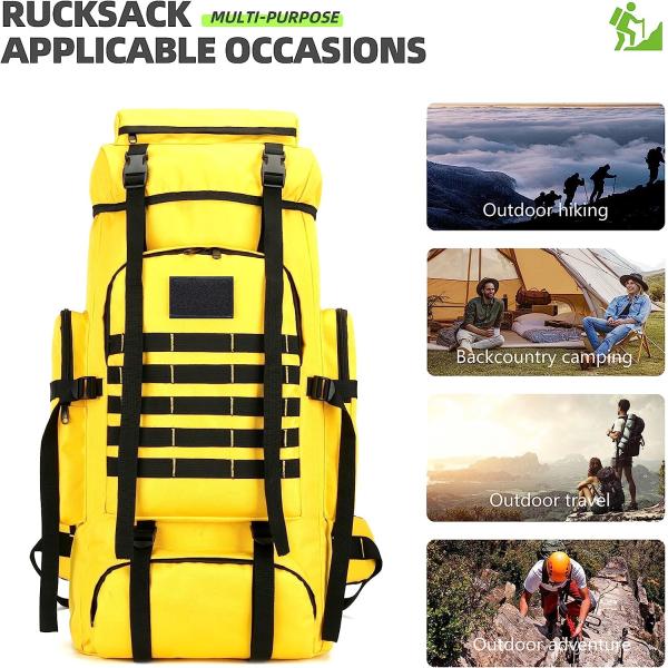 ornaments Tactical Backpack 70L Hiking Backpacks Men Women Molle Army Assault Pack Tactical Bag Rucksack