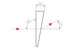Lightweight Circular Infrared Prism , Silicon Material Optical Wedge Prism