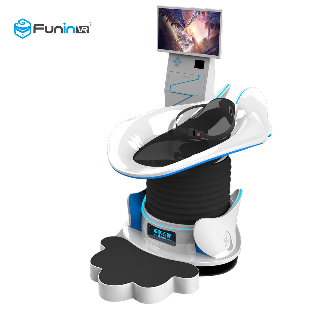 Double Seats Arcade Game VR Slide / VR Shooting Machine With Two Egg Cabins