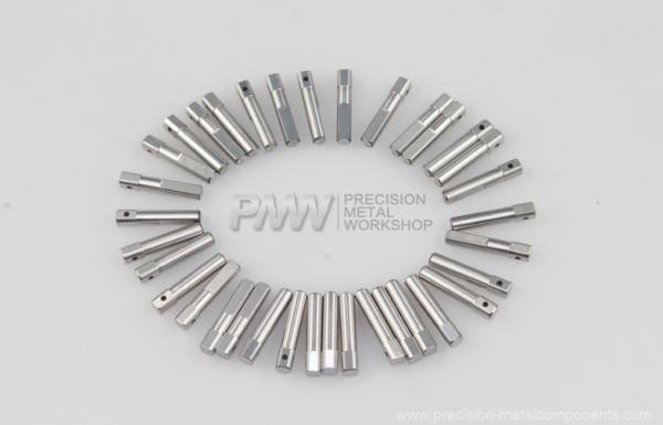Quality Precision automation components- Shaft left, Material 1.4034+S, hardness HRC50 for sale