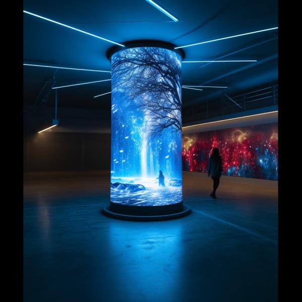 Quality P3 Flexible LED Screen Display Panel Adjustable Color Temperature for sale