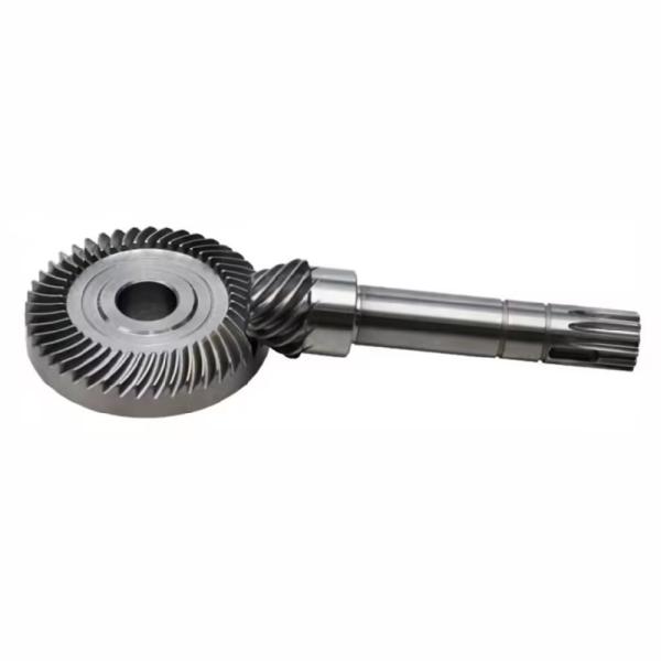 Quality Common Hypoid Gear Helical Bevel Pinion Gear Shaft 90 Degree Right Angle Bias for sale