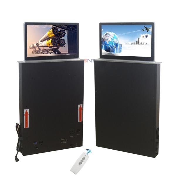 Conference system dual side FHD lcd monitor lift mechanism for 15.6 FHD screen