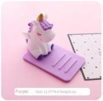 Cartoon Silicone Lazy Mobile Phone Holder Unicorn Car Desktop Multi-function