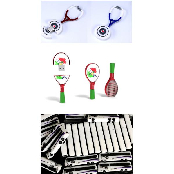 Personalized 8GB 32GB 64GB Pen Drive Memory Stick Custom 3D Logo PVC Cartoon Shape