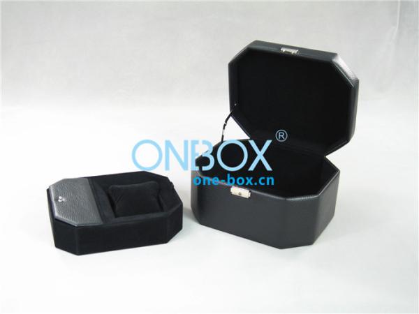 Quality Embossed Personalised Wrist Watch Box With Removable Insert Tray for sale
