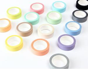 Custom printed decorative colorful washi masking tape, simple color washi tape