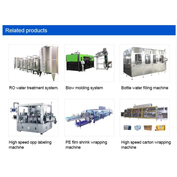 Durable 4.4KW Automatic Water Bottle Filling Machine Mineral Water Bottling Plant