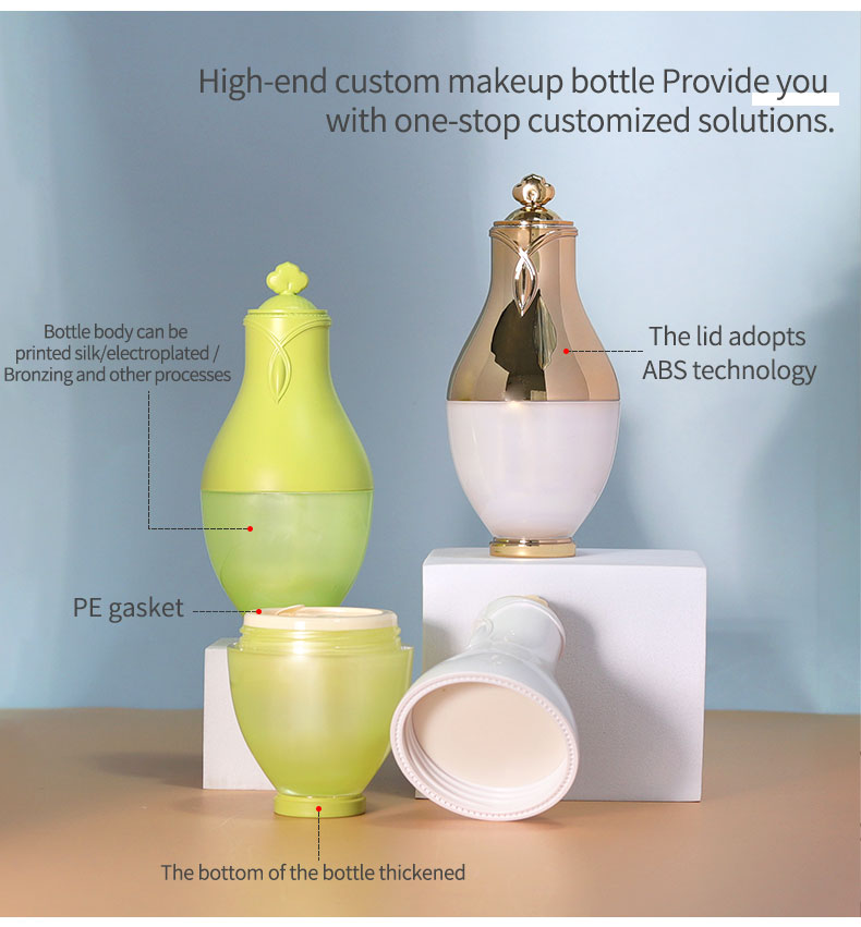 Plastic Skincare Cream Jar Customized Face Cream Container Cosmetic For Whitening Face Cream Set