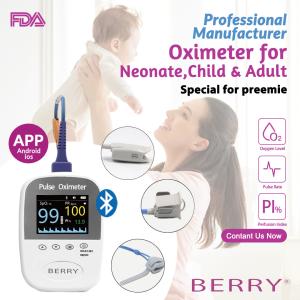 6.3x3.3x1.3 Inches Handheld Digital Pulse Oximeter With SpO2 Range 35 - 100%
