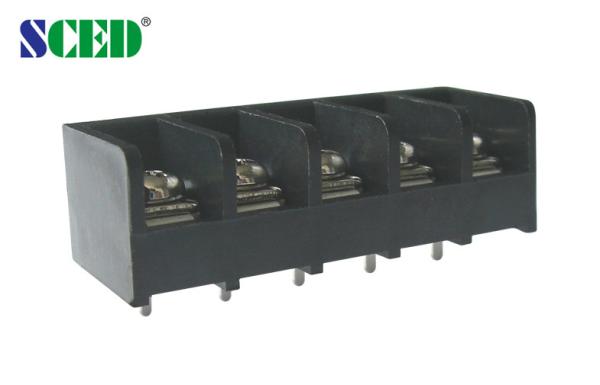 Quality 9.525mm Barrier Terminal Block 300V 20A 2 - 24P PBT Brass Screw Clamp Termin Connector for sale
