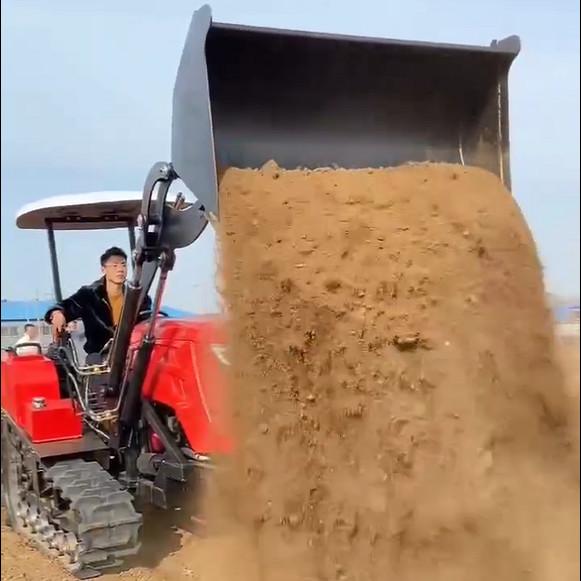 Quality Small Hillside Tractor , Mountain Crawler Tractor With Loader for sale
