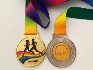China Marathon Souvenirs Metal 70mm Custom Sports Medals on sale