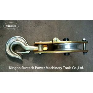Aluminum Sheave Hoist Tackle 100KN Conductor Stringing Tools