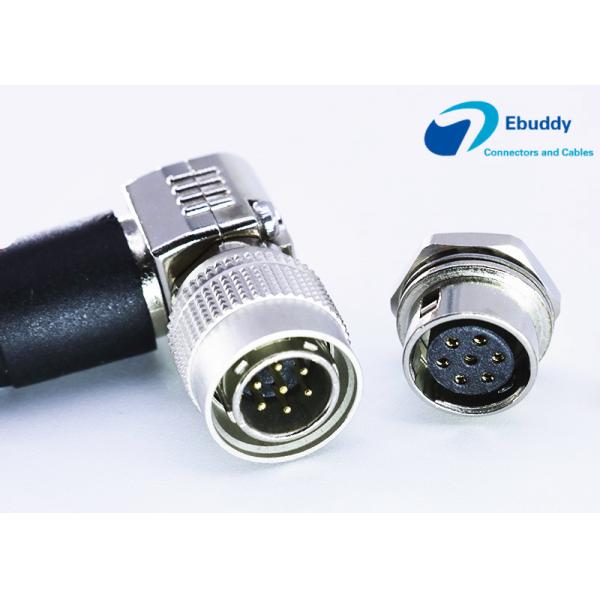 7 Pin circular connectors right angle male plug HR10A-10R-7S