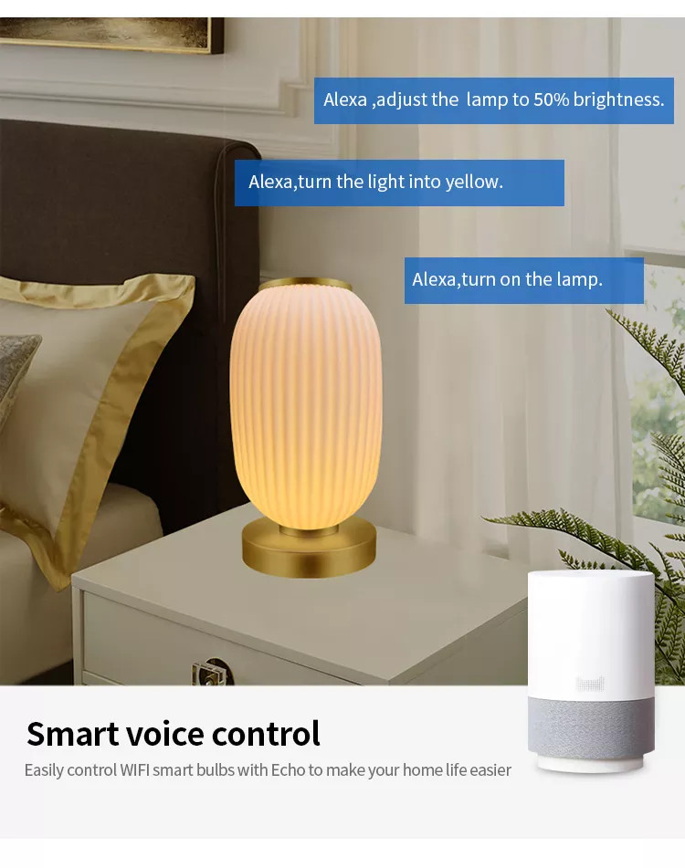 Glomarket Tuya Smart Lantern Table Lamp Glass Music Table Light Wifi App Control