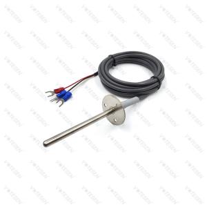China Plug In Mounting 4200 20K NTC Thermistor Sensor Stainless Steel Round Flange on sale
