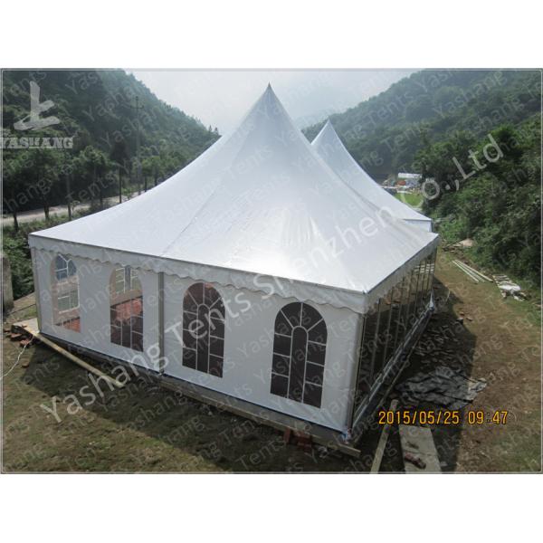 Red UV Resistant Portable Fabric Structures Waterproof Marquee Hire Rain Canopy